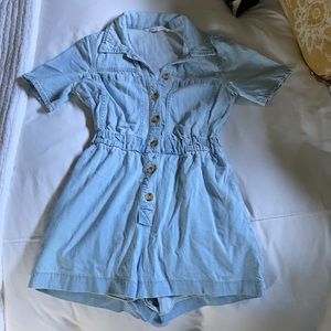Zara Denim Romper